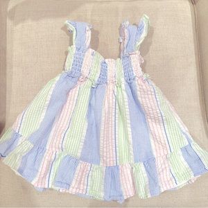 Janie and Jack The Emily Seersucker Smocked Sundress